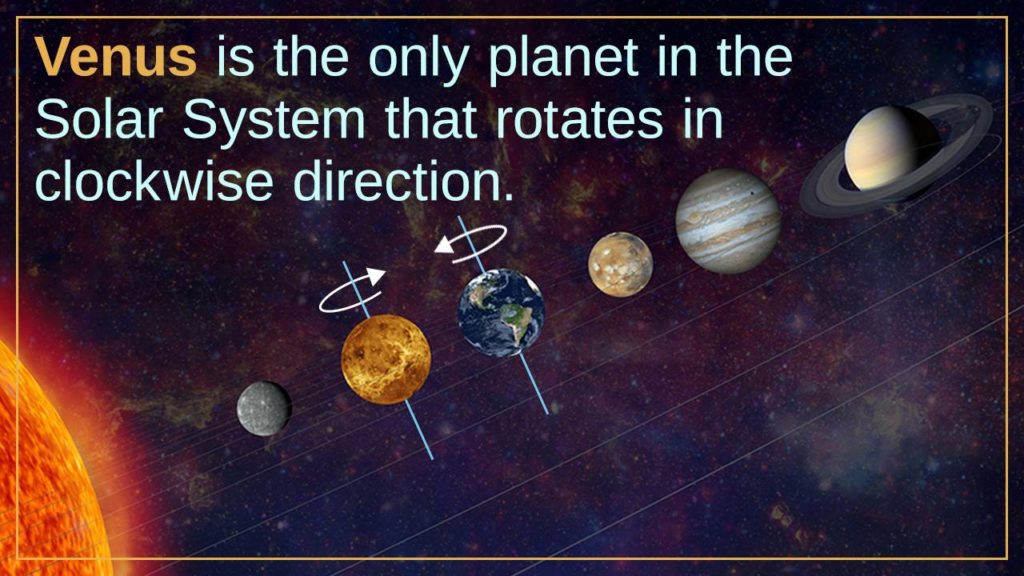 the rotation of Venus