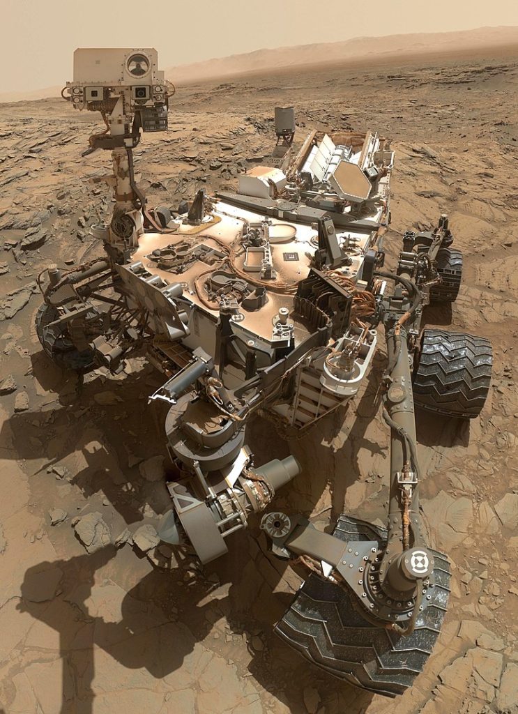 NASA's curiosity rover on mars