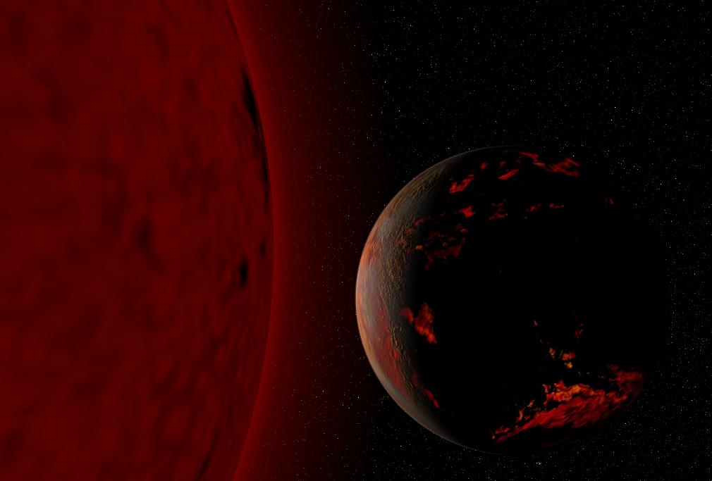 the sun destroying the earth