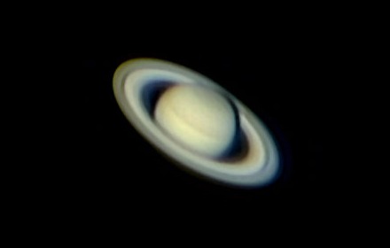 Saturn through a telescope