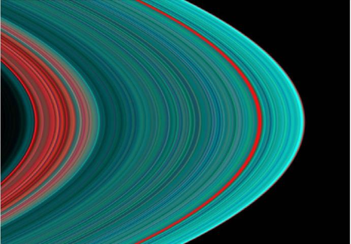 ultraviolet picture of saturn's rings