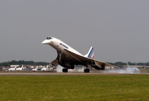 Air France plane Concorde landing