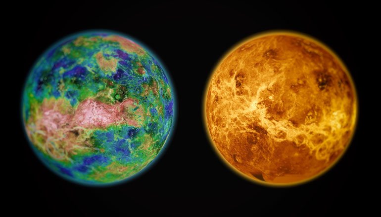 Venus as a paradise versus now